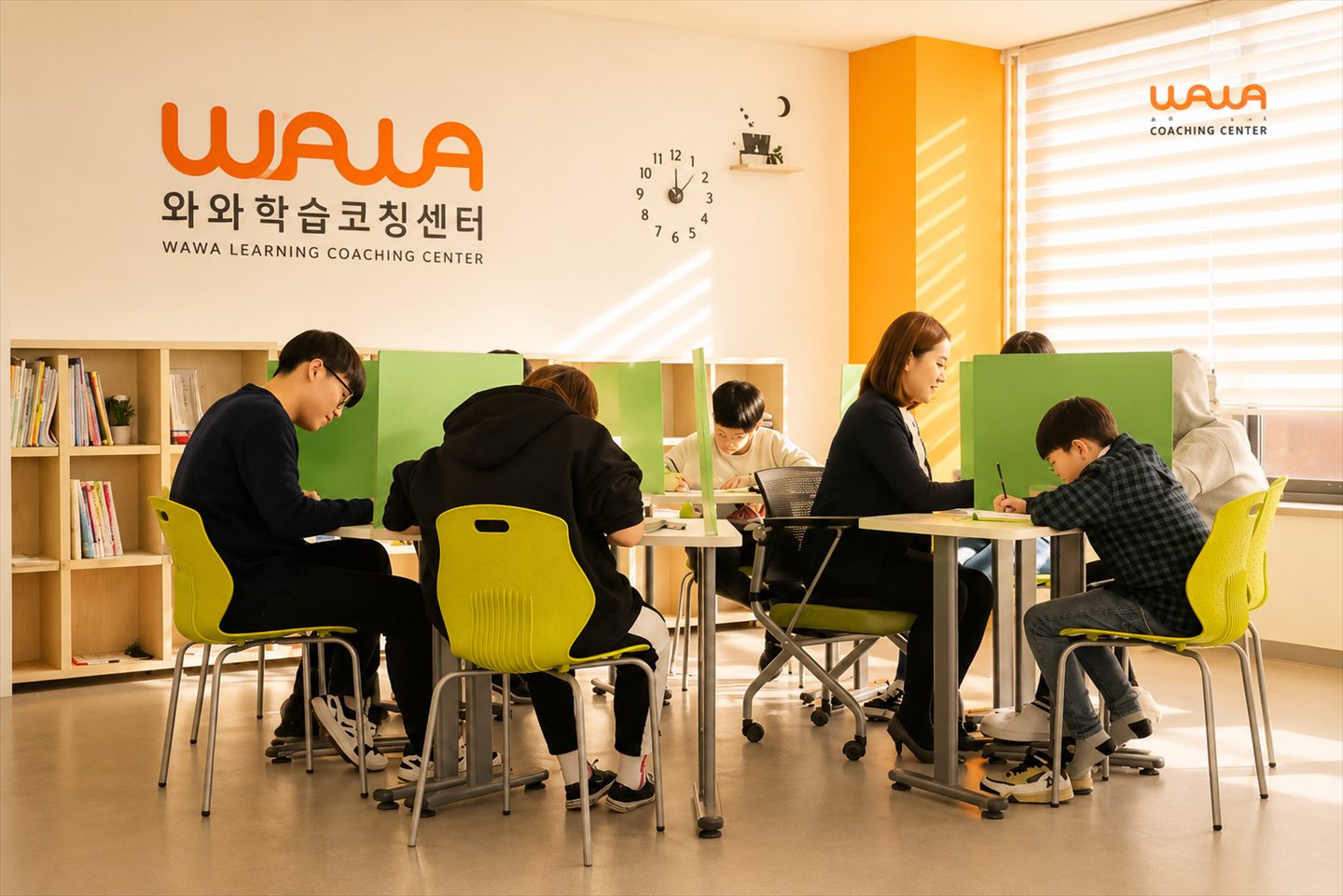 와와몰 현장 — 와와학습코칭센터 자습실